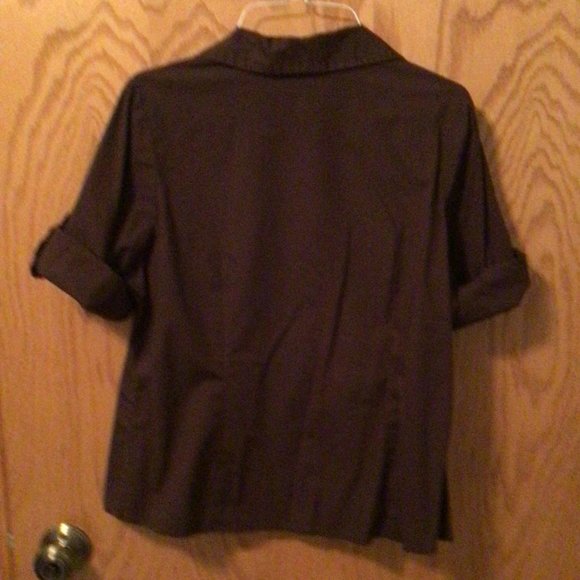 St. John's Bay - Dark brown blouse - Picture 6 of 9